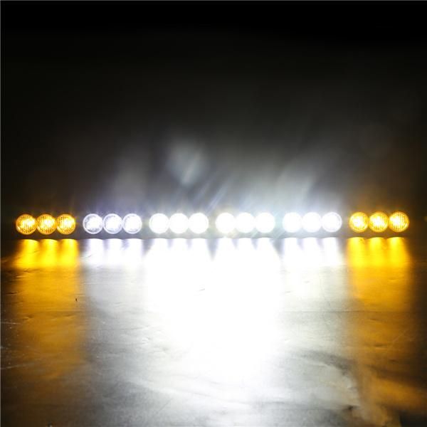 Single Row Amber White Dual Color Lens 180W 32.6inch LED Light Bar with 10W LED