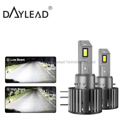 Hot Sale 6000K White H15 LED Headlight Bulb 12V Headlight High Beam Built in Canbus Easy to Install H15 LED Headlight