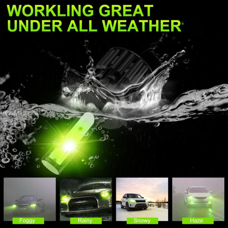 Powerful Super Bright LED Headlight Z3 H4 Auto Lamp Car Automobiles LED Head Lamp 12V 45W 8000K Green Lamon Light 30000 Hours