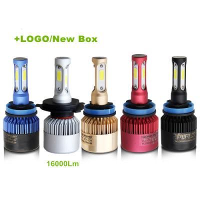 3 Side Auto Super Bright Waterproof Headlight 9004 9003 H11 H7 S2 Car LED Light Bulb H4