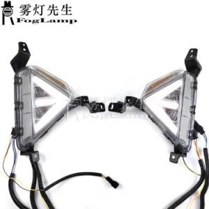 LED Fog Lamp for Hyundai Elantra 2019 2020 DRL Daytime Running Lights with Yellow Turn Signal Light DRL