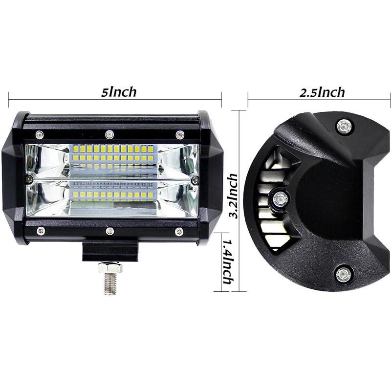 72W Offroad LED Car Bar Light