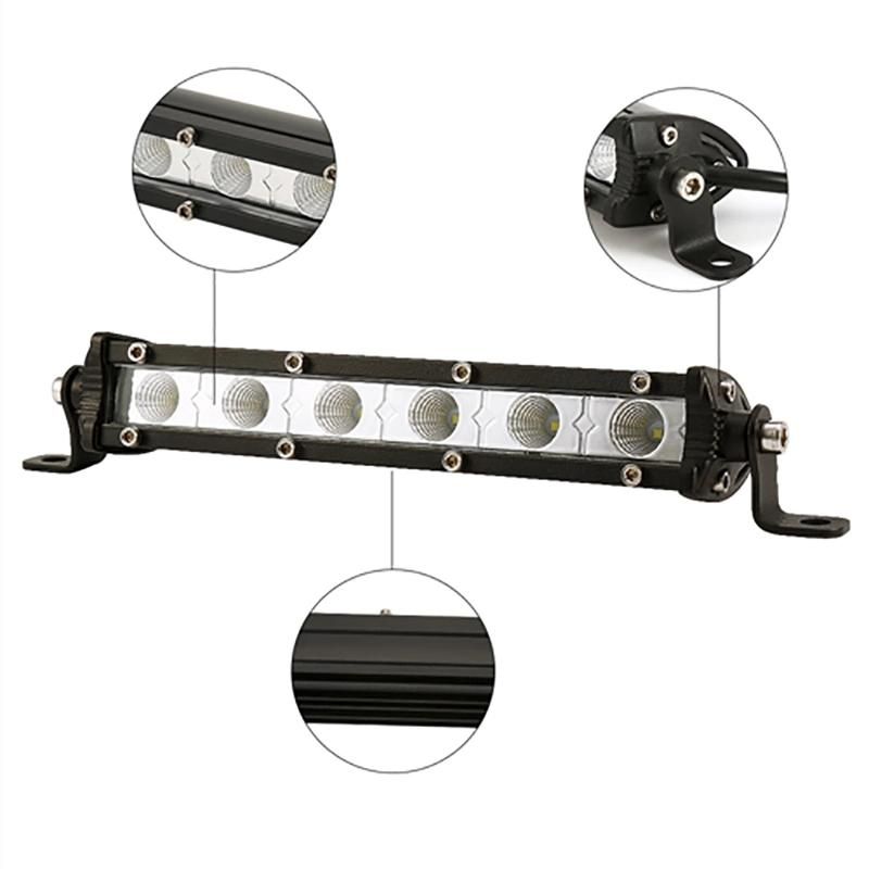 7 Inch 18W Slim LED Working Light Bars