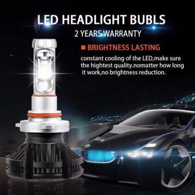 Car Headlight Bulbs Light H7 H4 LED H8 H11 Hb3 9005 Hb4 9006 H1 H3 9012 H13 9004 9007 72W 6000lm Zes X3 Auto Headlamp 6000K