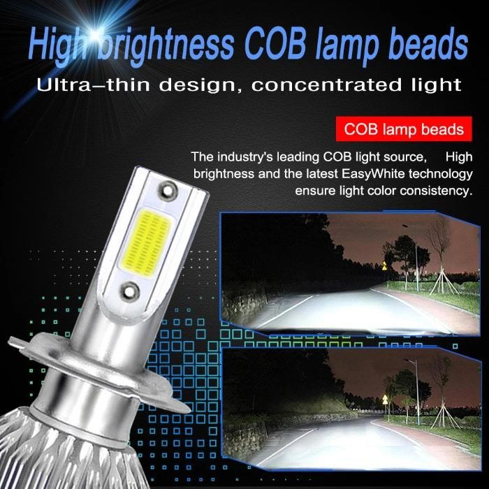 LED Car Headlight H7 H8 H11 9005 Hb3 9006 Hb4 9007 9004 H13 LED Fog Light Bulb 6500K