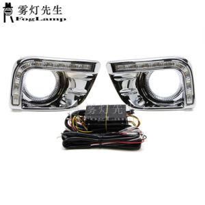 for Toyota Prado 150 Fj150 LC150 2010-2013 Land Cruiser LED Daytime Running Lights DRL Fog Lamp Cover Driving Lights