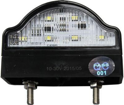Manufacturer E4 EMC IP68 10-30V LED Trailer Licence Number Plate Lights for Truck RV Trailer