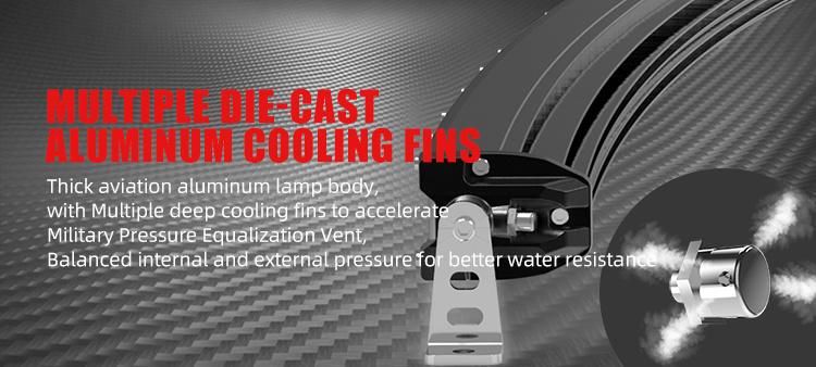 ATV UTV off Road Curved Lightbar 20 26 32 38 44 50 Inch Single Row Thin Slim Curved LED Light Bar