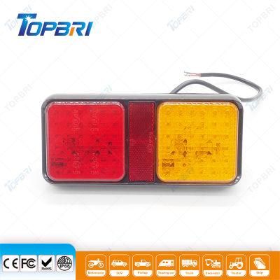 Amber Red 24V Truck LED Combination Tail Light