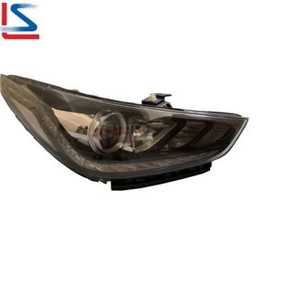 Auto LED Head Lamp for Hyundai Accent 2017 2018 2019 2020 Black 92101-H5000 92102-H5000 Headlight