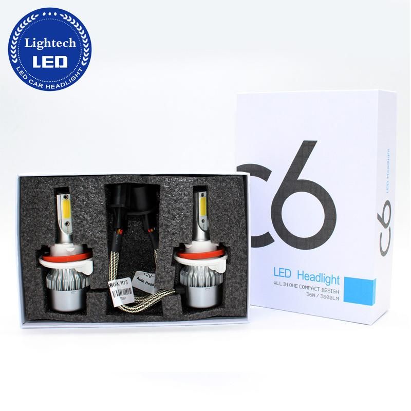 DC 12V 24V C6 H13 36W Auto Car All in One LED Headlight