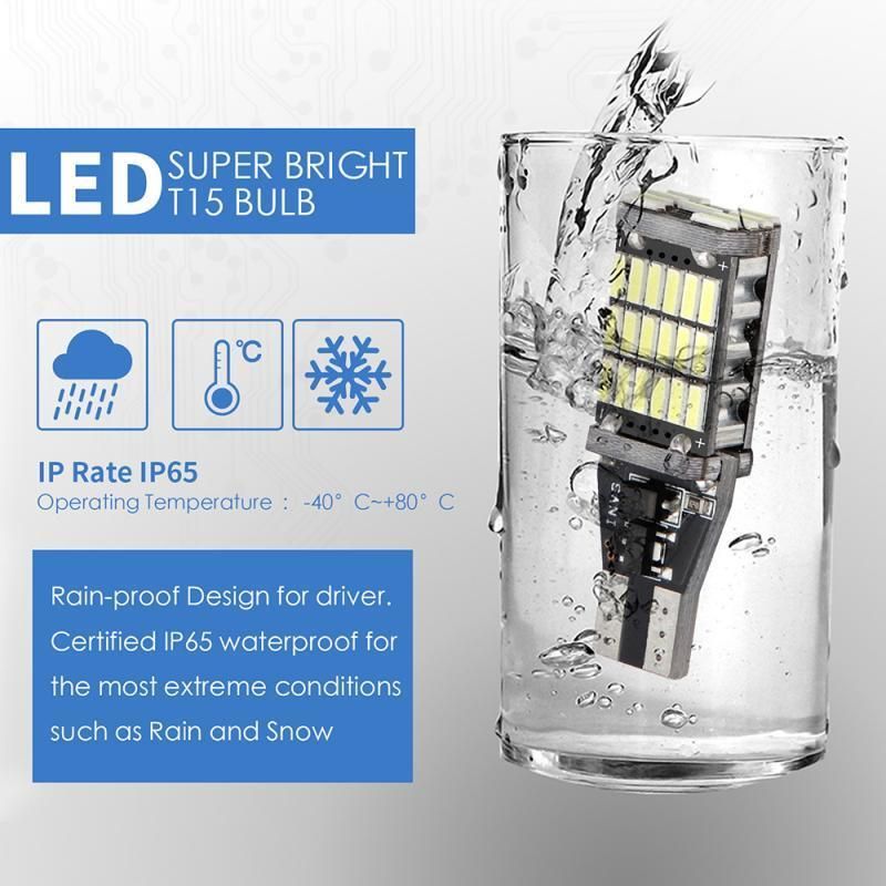 T10 T15 W5w W16W Canbus T15 4014 45SMD W5w LED Canbus Error Free Auto Car LED Lamp Canbus LED Light