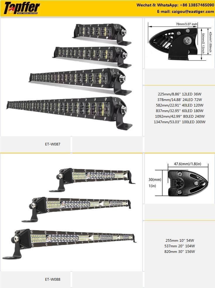High Quality Factory Price Wholesale Car LED Lights LED Working Light Bar LED Offroad Light Bar Waterproof IP67