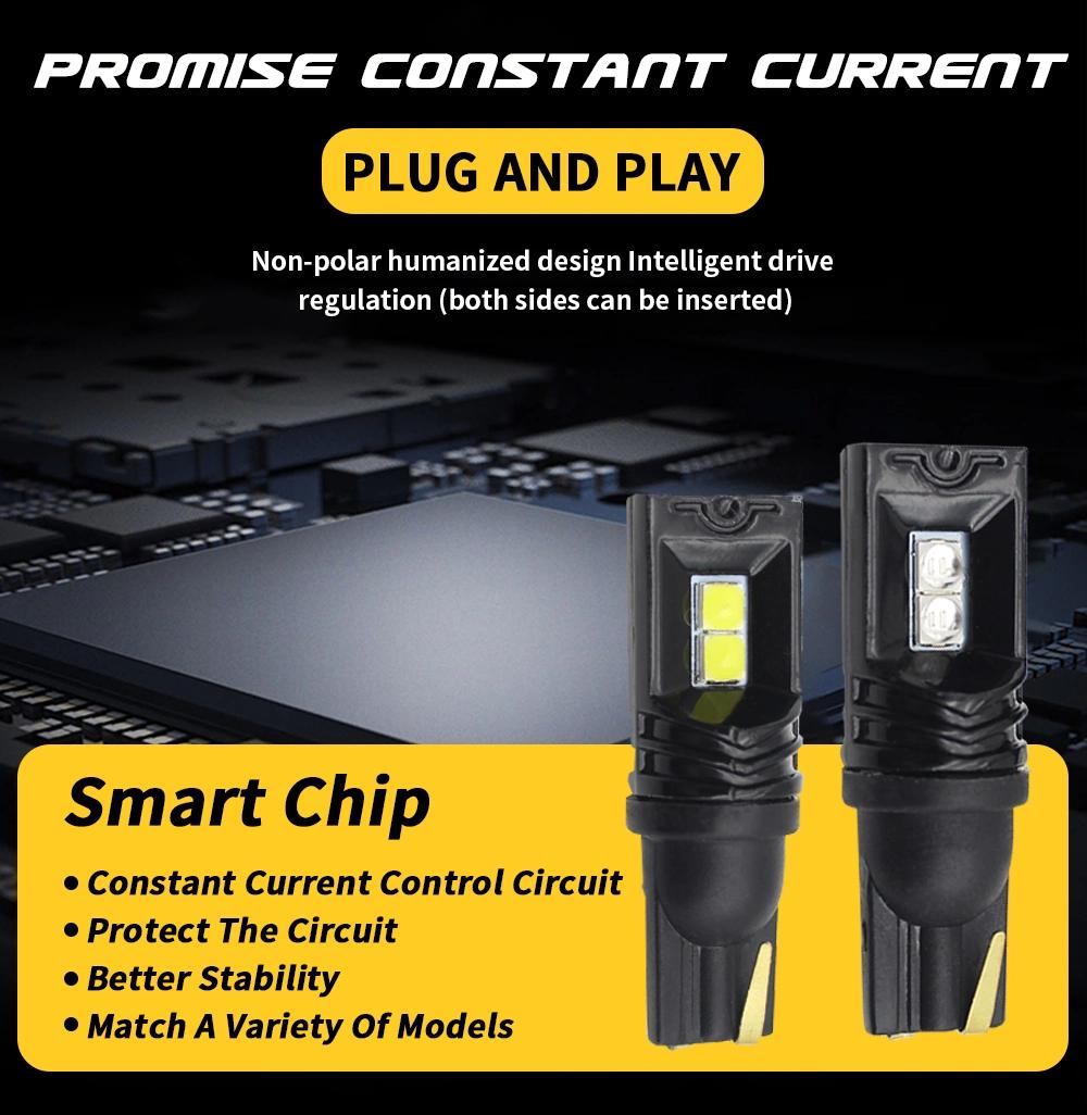Raych Brand New T10 Six Color 2525 4SMD Canbus Spare Brake Light Turn Signal LED Car Wide Bulb Car LED Bulb