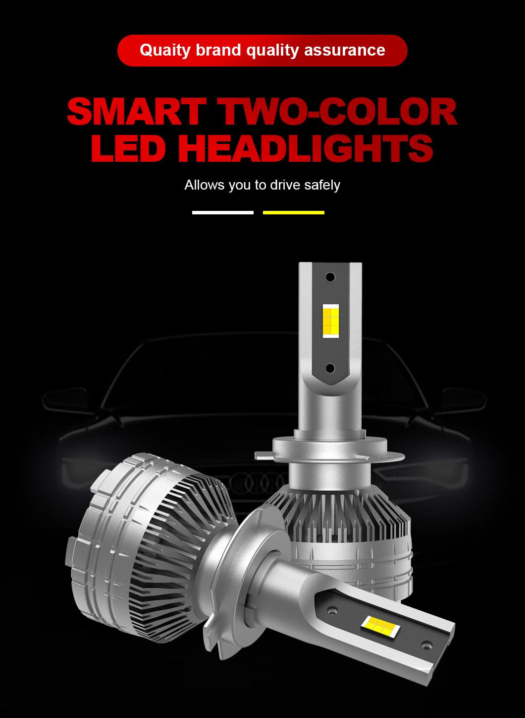 High Quality Waterproof 40W Car Auto LED Light Bulbs Head Lamp H7 LED Headlight