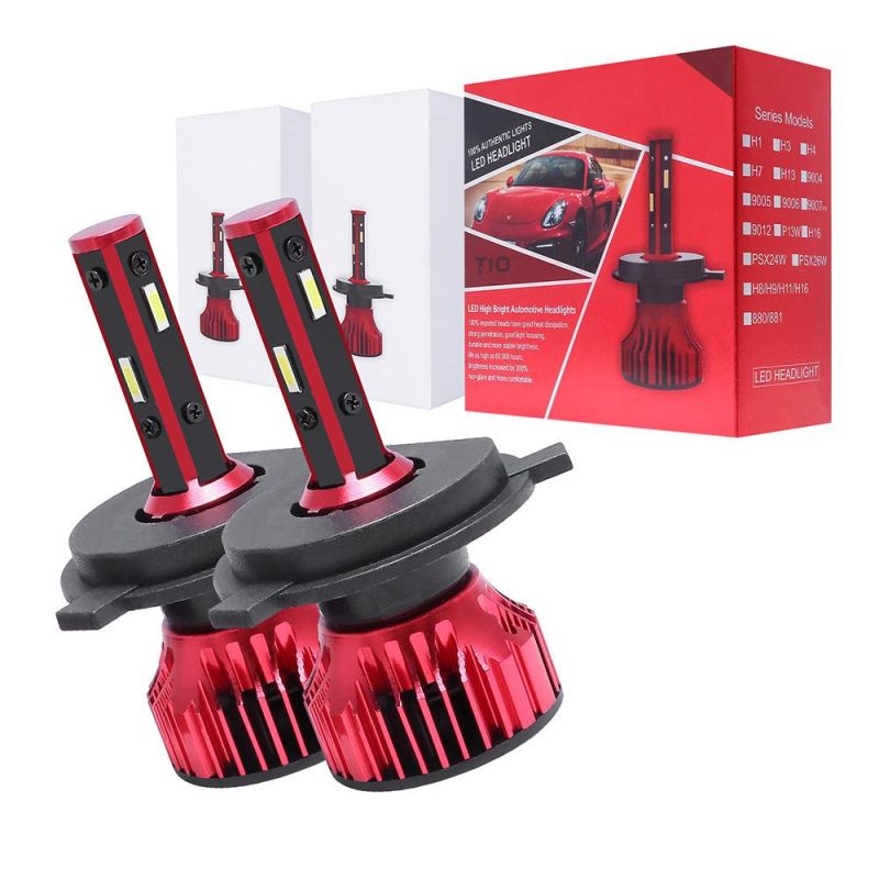 Red Colour Design Auto Body Parts H1h3h4h7h11 Car Head Lamp 9005 9006 LED Headlamp