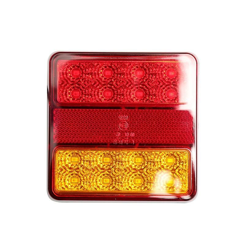 100*100mm Universal Surface Mount LED Turn Brake Indicator Lamp 12V