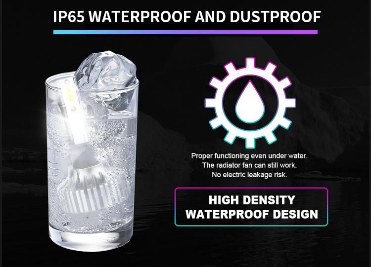 V13 Cheap Fan Cooling with Decoder High Lumen 4500lm H11 LED Headlights H4