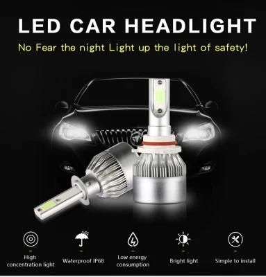 2X H7 Car LED H11 H4 Hi/Lo H1 H3 H8 Hb1 Hb3 Hb4 Hb5 PS24W Hir2 H13 H16 H27 9005 Car Headlight Bulbs 3000K 4300K 6000K COB C6