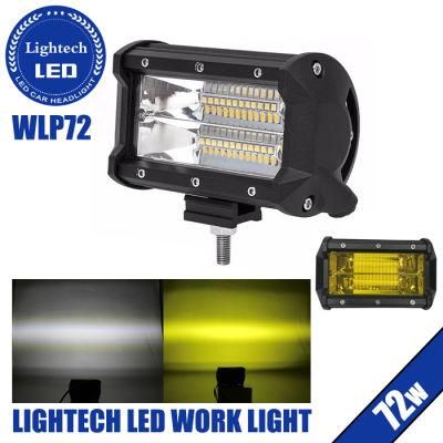 Lightech Auto Light System Dual Color Strobe Light 12V 6500K IP67 4X4 3 Inch LED Work Light
