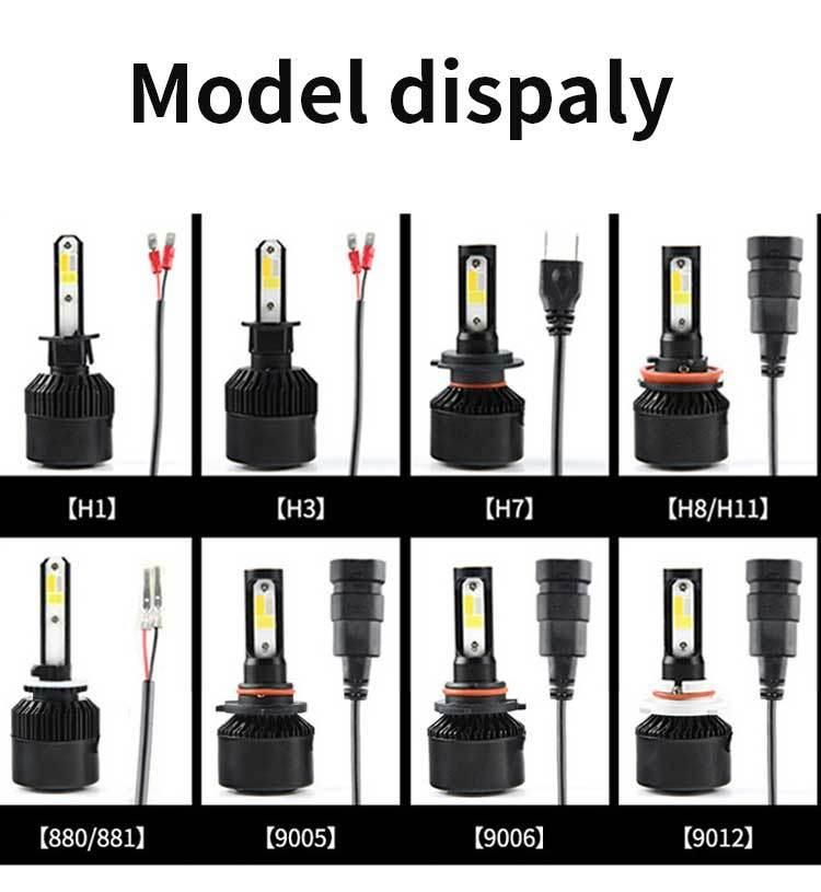 Carolyn Exclusive Factory Four Color LED Headlight H11 9005 Hb3 H7 H1 LED Headlight Bulb for Car