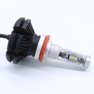 Wholesale Three Color X3 Bulbs LED Headlight Car Head Lamp Auto H11