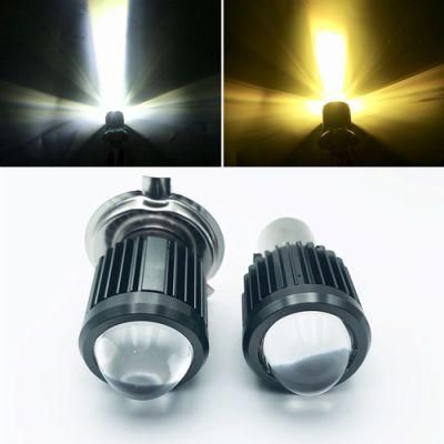 2PCS Motorcycle LED Headlight Driving Fog Light Spot Lamp on/off Switch Motorbike U1 Lens 6000K-7000K 600lm Motorcycle Lights Lens