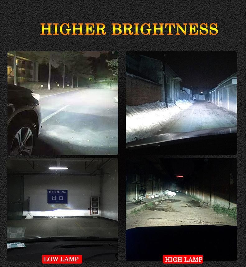 2PCS 12 Side 19000lm Csp H11 H7 Canbus Car Headlights H8 H1 Hb3 9005 9006 3D 360 Degre No Error LED Bulb Automotive Fog Lamp 12V