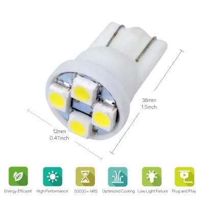 T10 4PCS SMD3528 LED Auto Indicator Bulb (T10-WG-004Z3528)