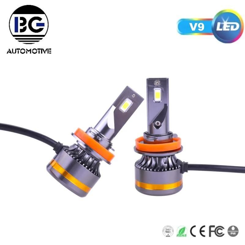 Customize 16000lumen 70W Fanless 6000K 3800K 3000K H4 LED Car Light Bulb Mini H3 H11 9005 9006 880 H7 LED K1 H7 H4 LED Headlight