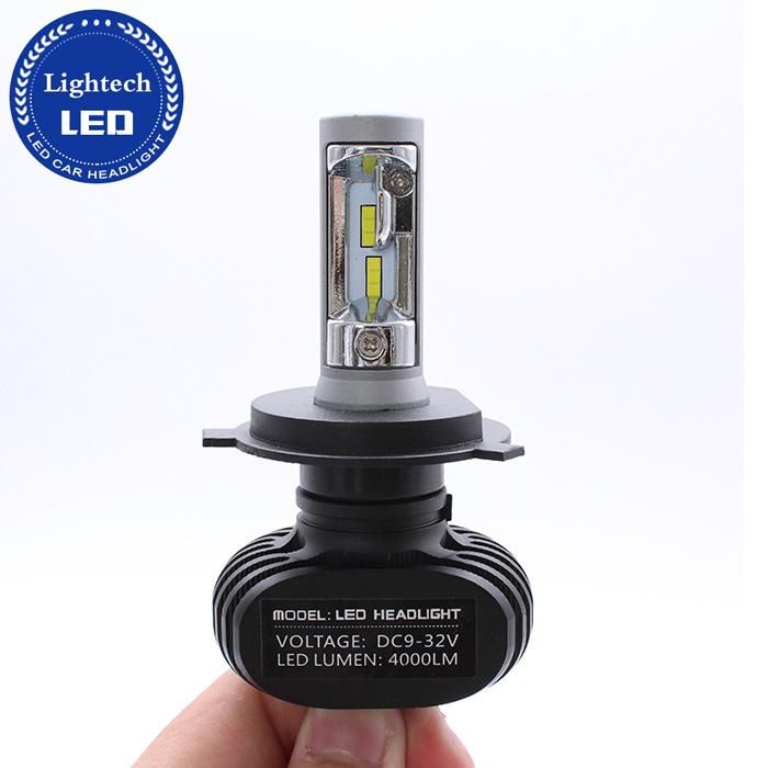 Auto Spare Parts Car S1 LED Headlight 50W 4000lm H1 H4 H7 Light in Car