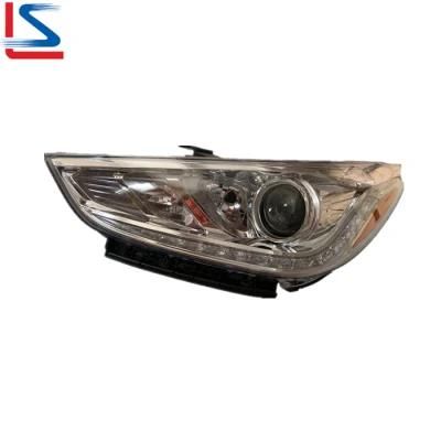 Auto LED Head Lamp for Hyundai Accent&prime; 17 White with Yellow Corner 92101-H6500 92102-H6500 Headlight