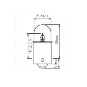 T8.5 T3w 12V 3W Ba9s Festoon Auto Lamps Headlight Backup Fog Stop Tail Turn Halogen Lights Bulbs for Car Bus and Truck