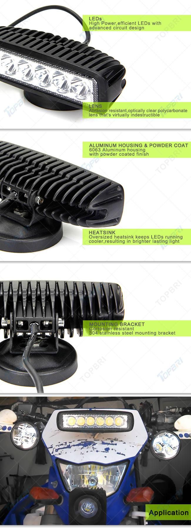 30W Amber White Car LED Light Bars for Offroad Truck