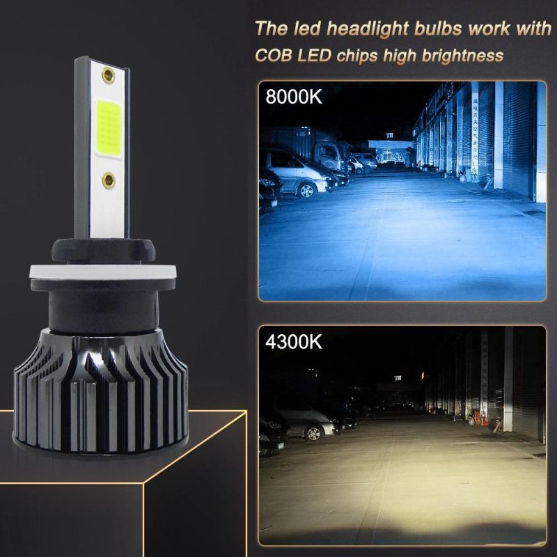 Powerful Super Bright LED LED Headlight 880 881 Auto Lamp Car Automobiles LED Head Lamp 12V 24V 8000K Blue Light