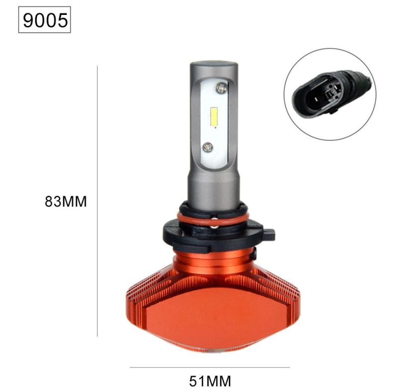 2PCS S1 LED Car Headlight 72W 7200lm COB Car Headlight Bulb H1 H3 H4 H7 H11 H13 880 9004 9005 9006 9007 Car Modeling Light