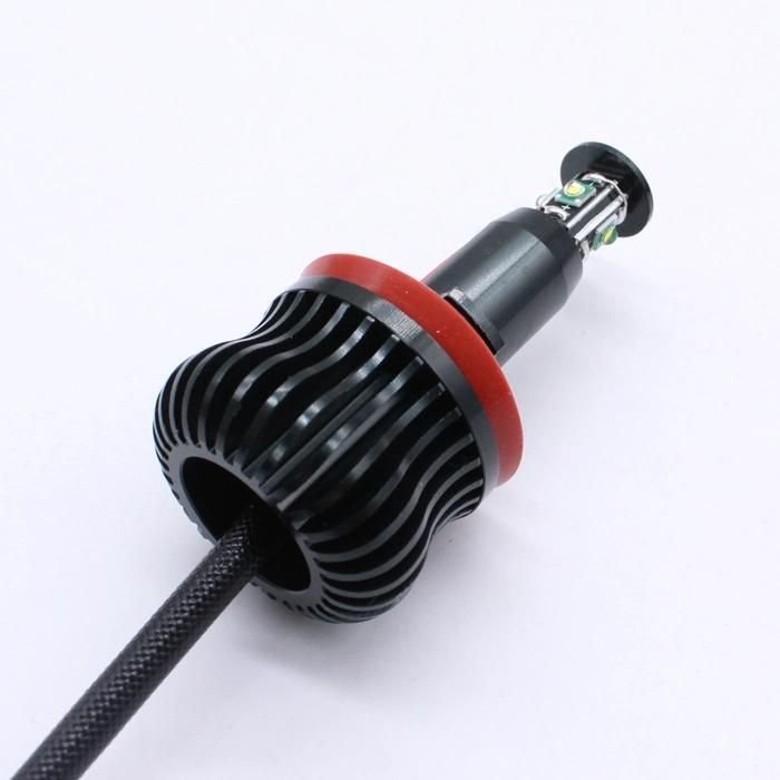 Factory 40W H8 White LED Angel Eyes Fog Lamp