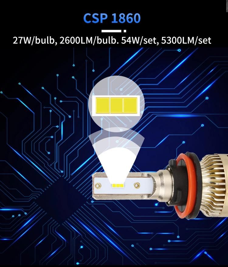 New 4500lm 6000K 48W Fan Cooling Car LED Headlight Bulbs H4 LED Headlight