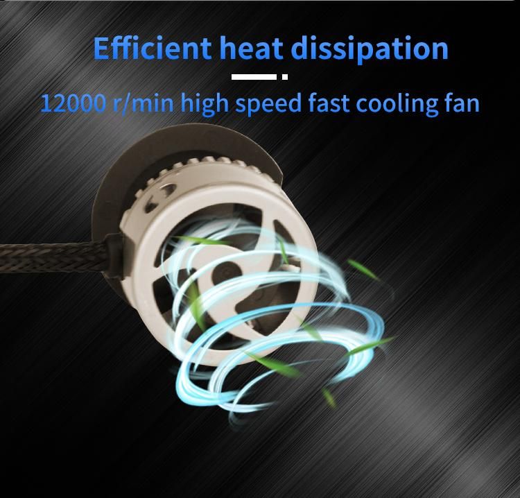 Hot Selling Plus Headlight H4 H7 6500lm 6000K Auto LED Headlight Bulb Kit for Universal Car