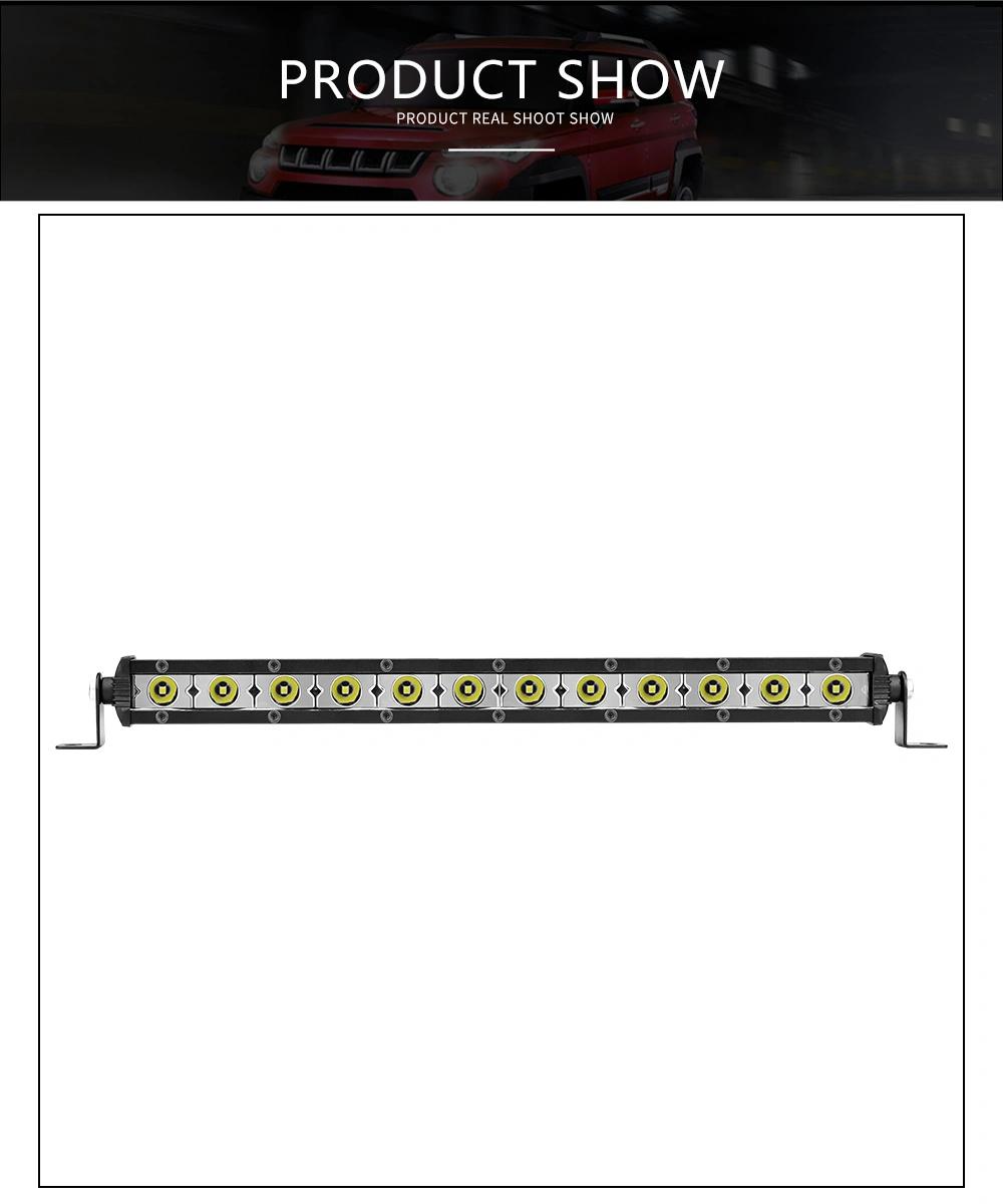 Dxz 12LED 36W 3030 Work Light Single Row Spotlight Car Parts Automotive Lighting System Driving Light