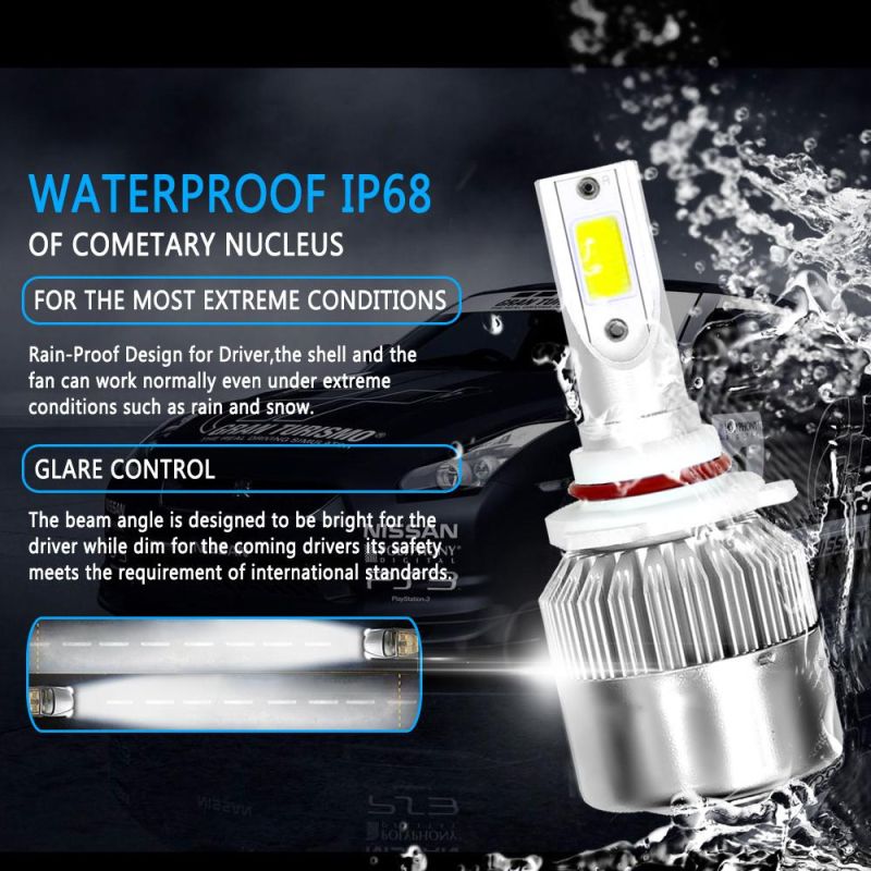Car LED Light Bulb C6 S2 LED Headlight 40W 6500K LED Head Lamp