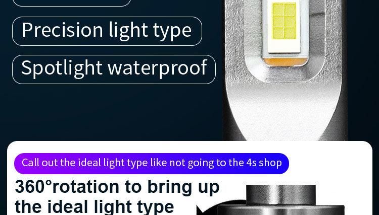 High Power G50 F2 LED Headlight 48W 6600lm Csp Chip LED H3 LED Car Light 6500K