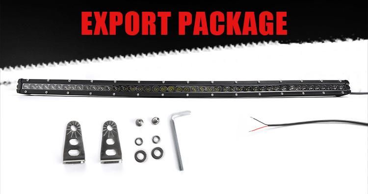 ATV UTV off Road Curved Lightbar 20 26 32 38 44 50 Inch Single Row Thin Slim Curved LED Light Bar