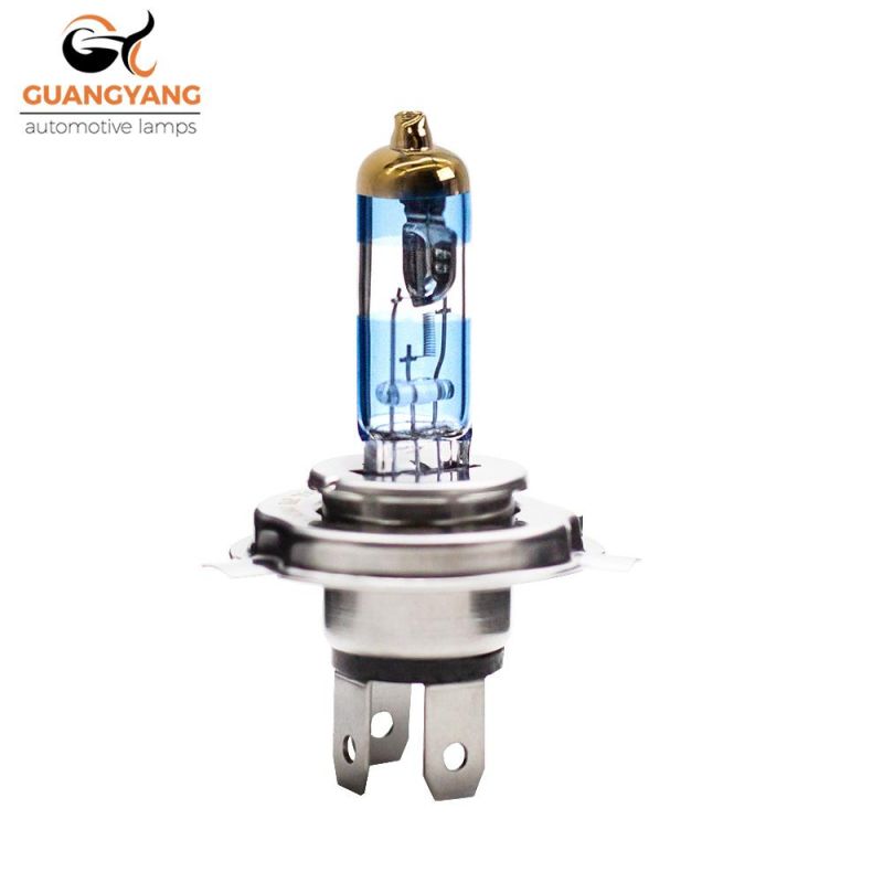 Car Halogen Bulb H4 12V 100/90W Double Blue Golden Coating