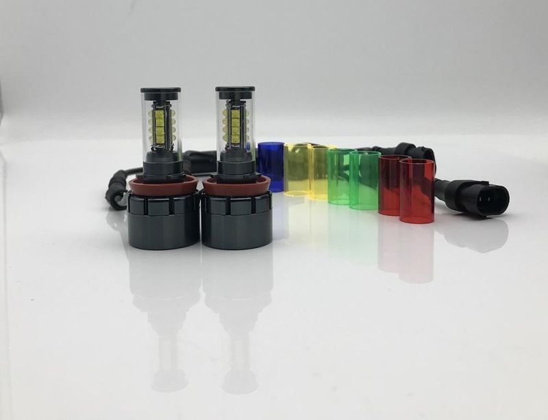 160W E92/H8 3000lm CREE-Xte LED Angel Eye Bulb Set with Five Color Tube