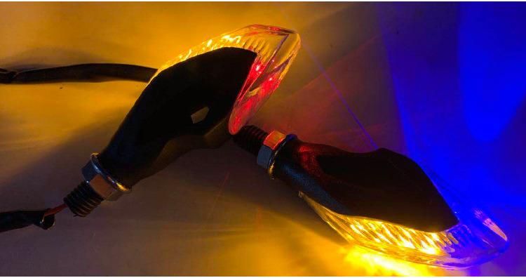 Motorcycle Electric Motorcycle Turn Light Tricolour Double-Sided Steering Lamp Refitting Indicator Lamp Accessories