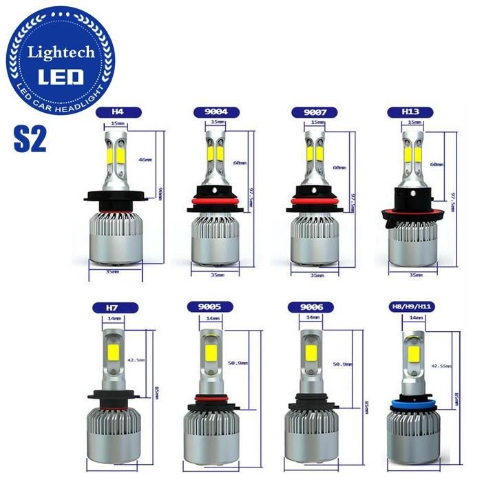 Lightech 60W 8000lumen S2 LED Headlight