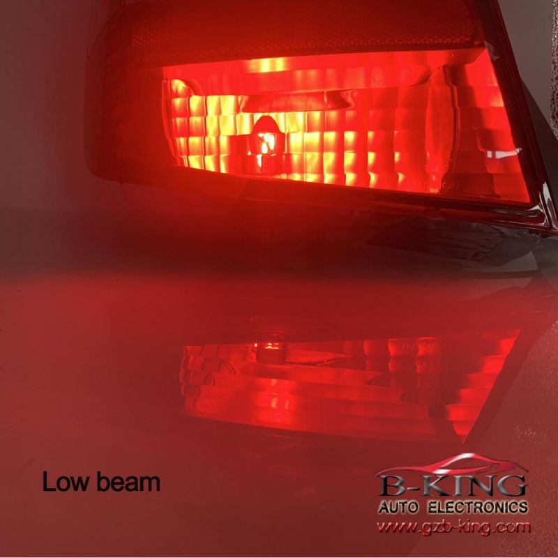 22W 2000lm Anti Hyper Flash T20 7443 W21/5W Fanless Car Red LED Brake Light Bulb