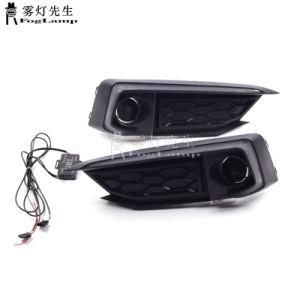 2X for 2019-2020 Honda Civic Sedan Auto LED Daytime Running Fog Lamp with Turn Signal Lights DRL