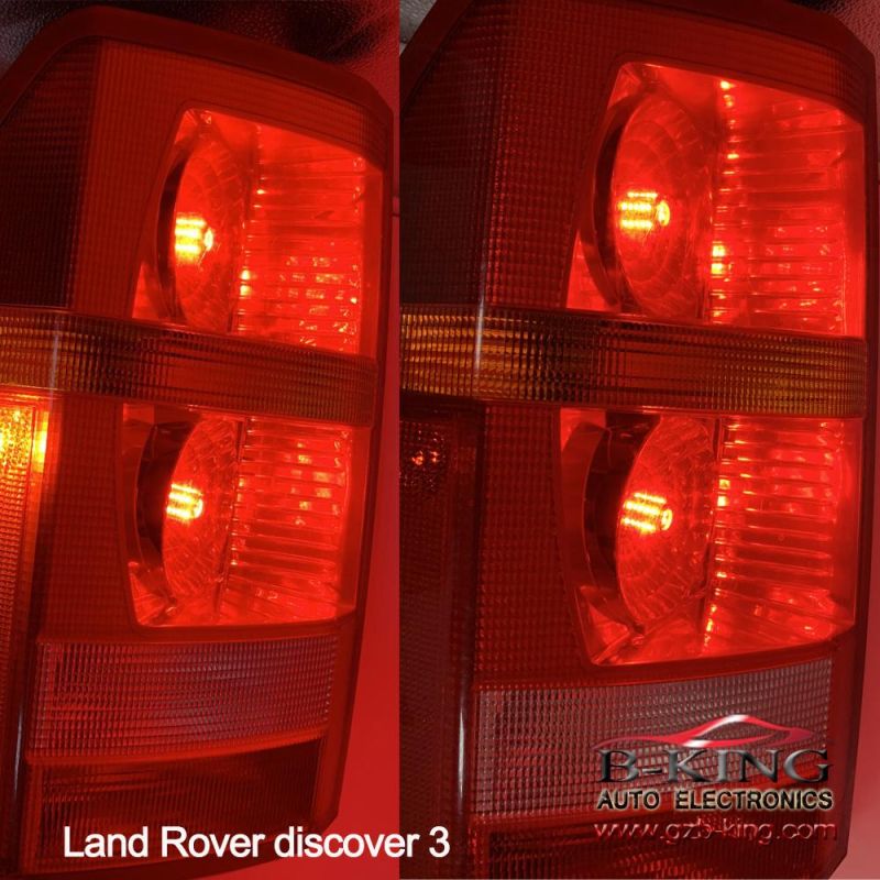 22W 2000lm Anti Hyper Flash T20 7443 W21/5W Fanless Car Red LED Brake Light Bulb